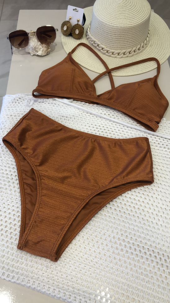 Biquíni com calcinha cintura alta - #3