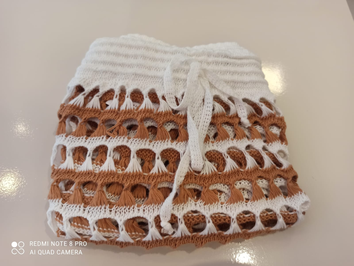 Saia Crochê listrada - #3