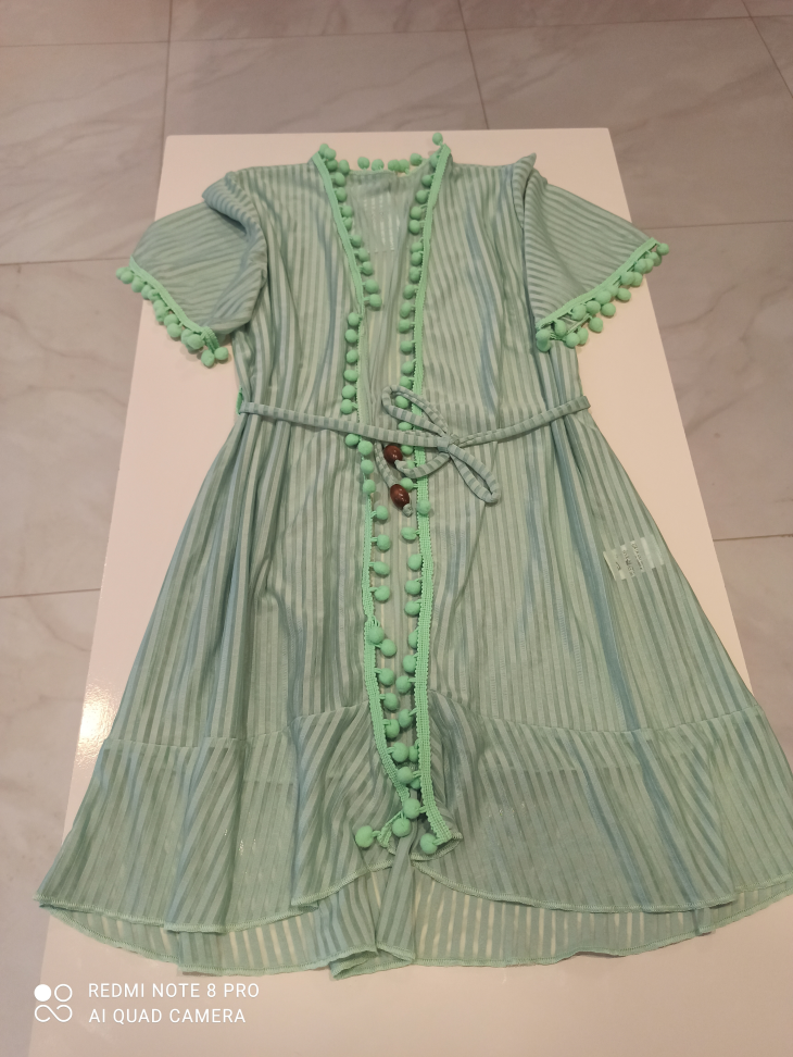 Saída infantil com pompons - #3