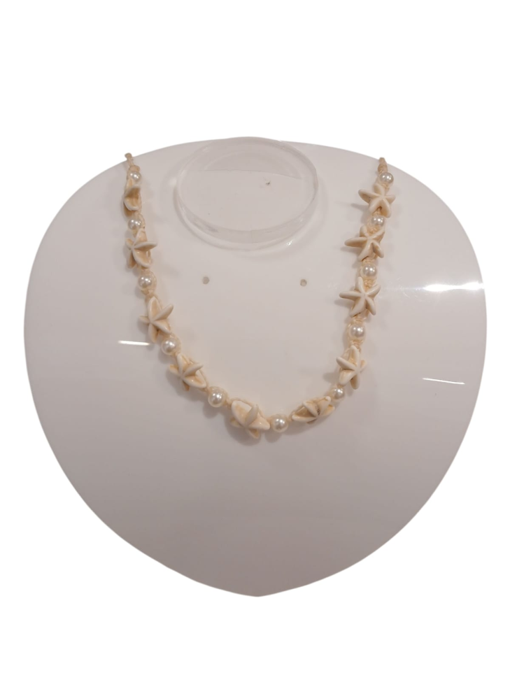 Choker de estrelinhas  e pérolas - #2