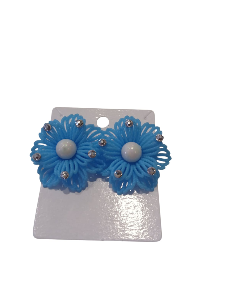 Brinco Flor com pérola - #4