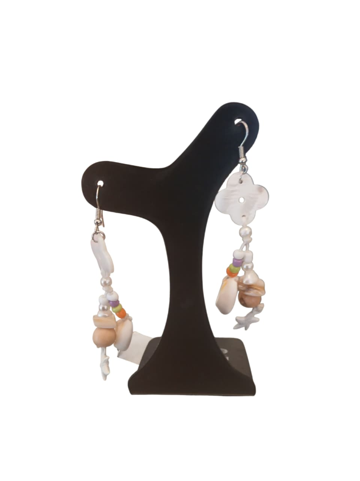 Brinco  de madrepérolas longo - #1