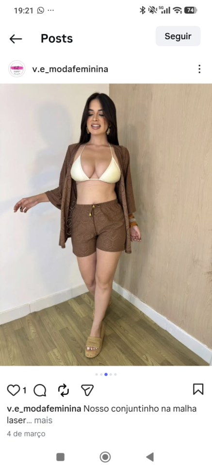 Short com kimono  tecido lise
