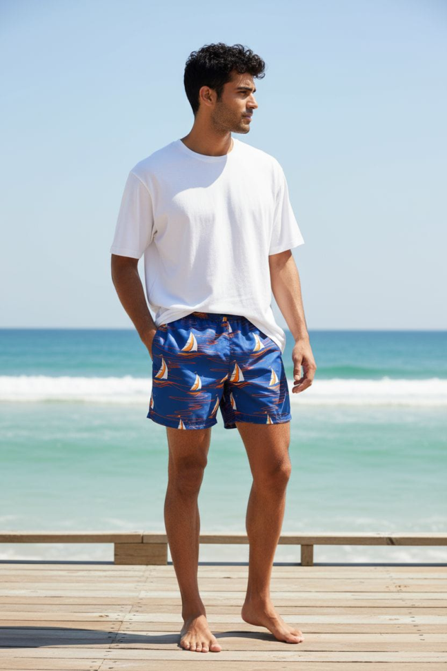 Bermuda tactel estampada - #7