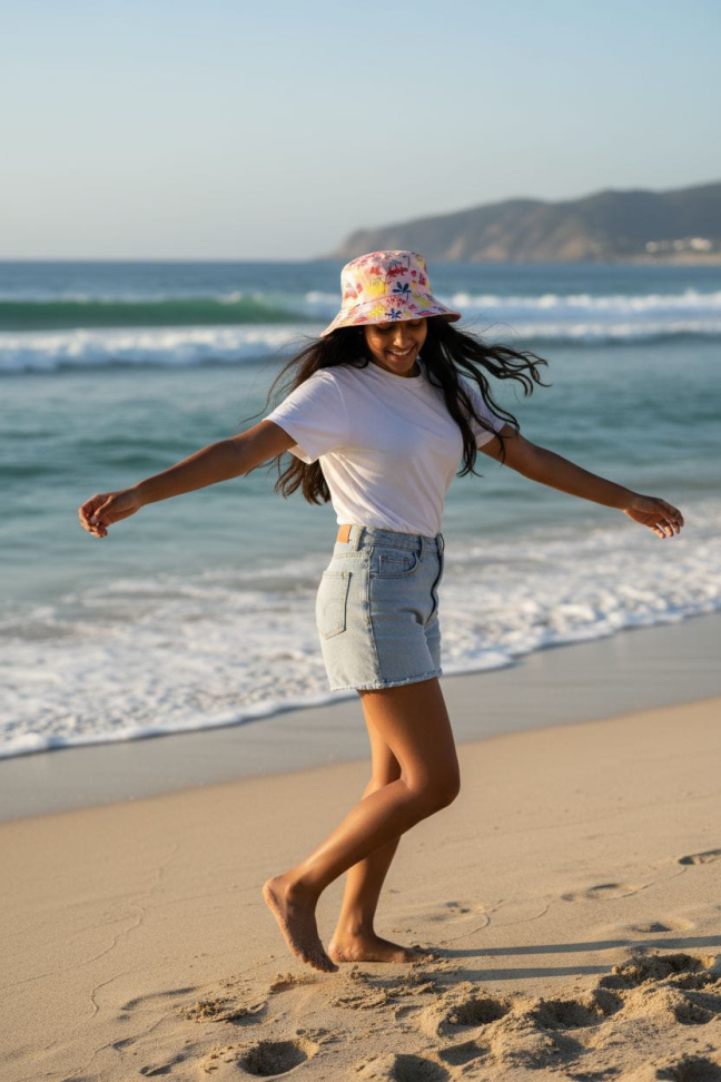 Bucket infantil estampada dupla face - #3