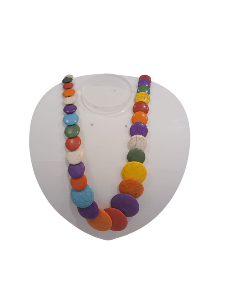 Colar de pedras howlita - #2