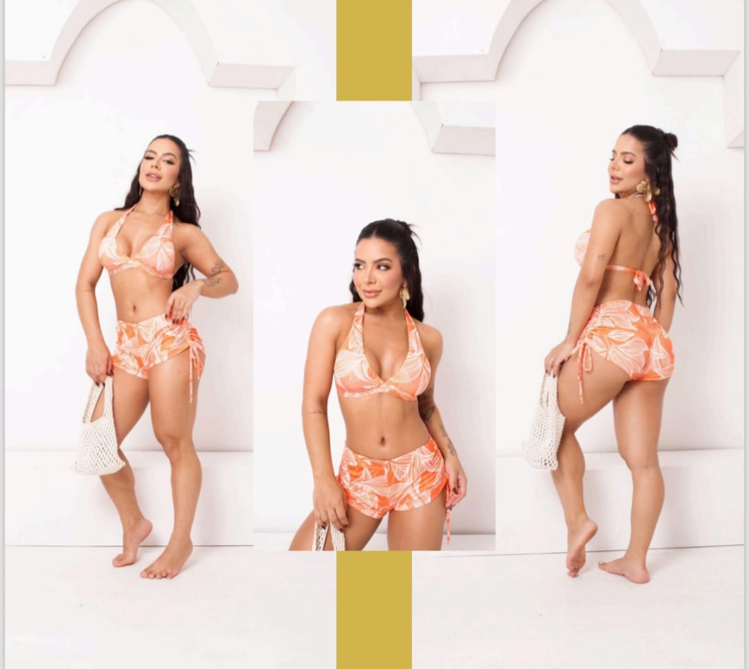 Biquíni shortinho estampado - #3
