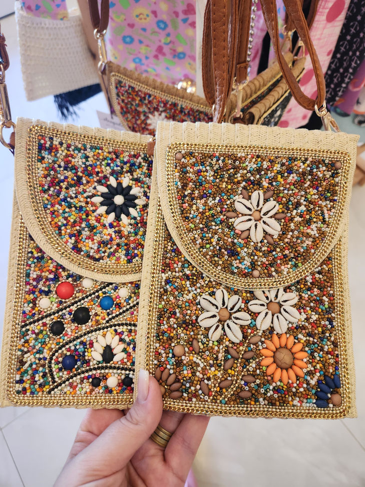 Bolsa celular bordada - #1