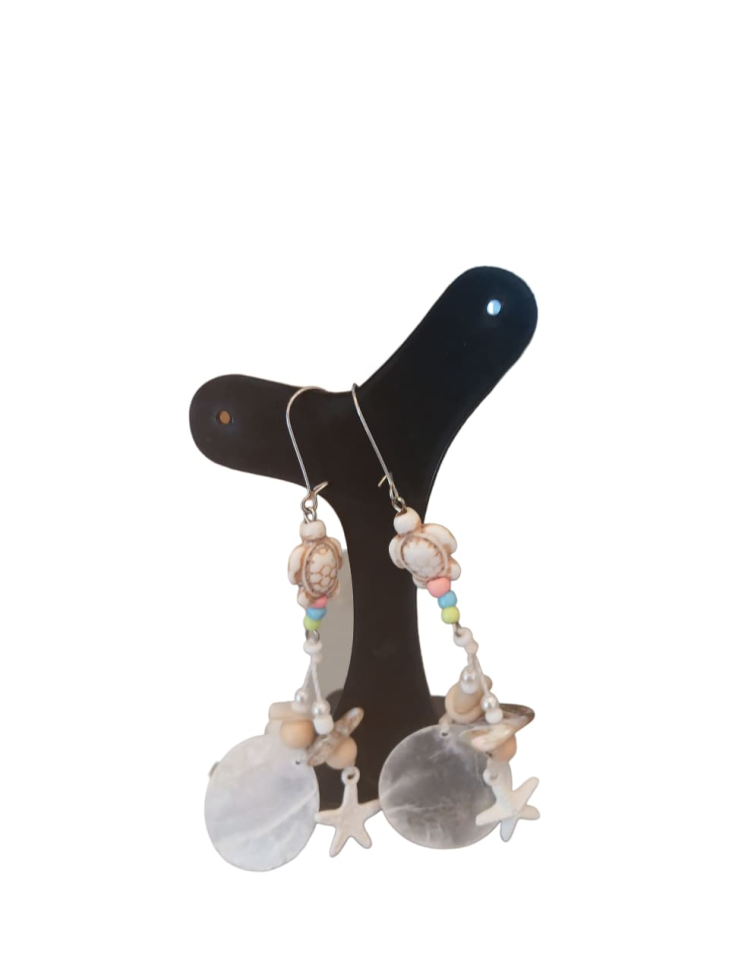 Brinco  de madrepérolas longo - #1