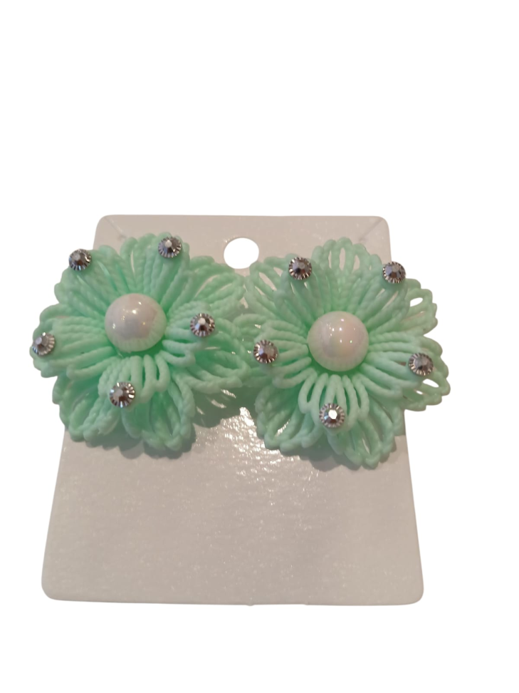 Brinco Flor com pérola - #2