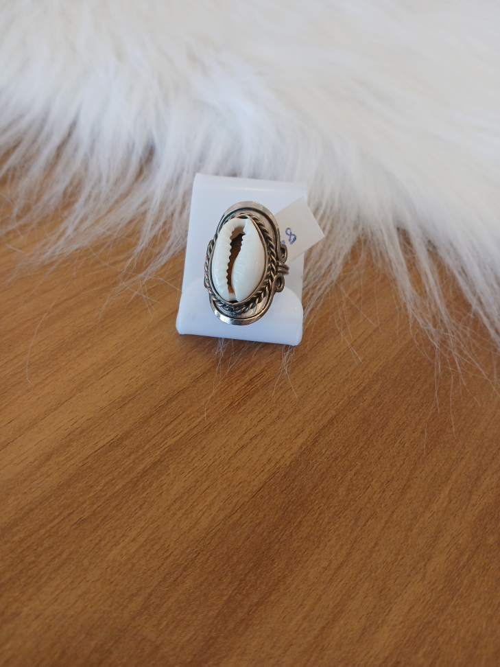 Anel folheado de búzios - #2